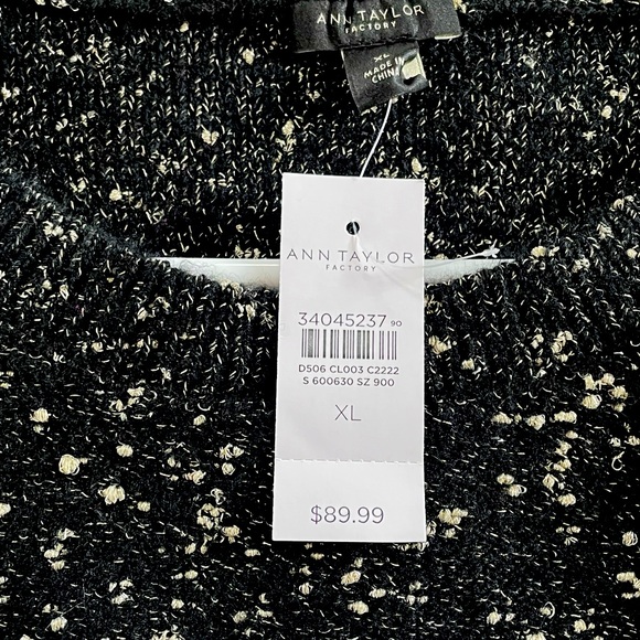 Ann Taylor gold and black sweater - Picture 3 of 3